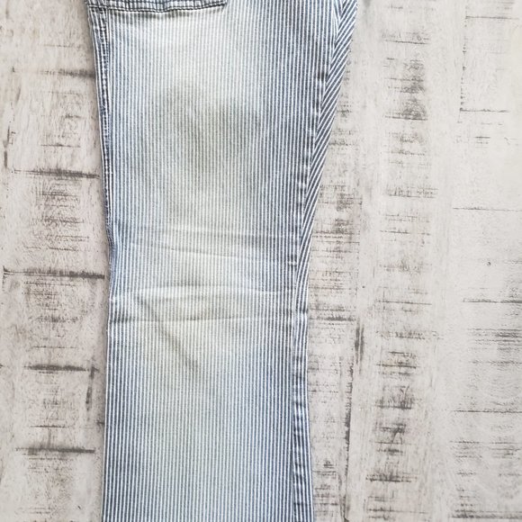 Express Conductor Striped Jeans Size 9/10 - Picture 6 of 16